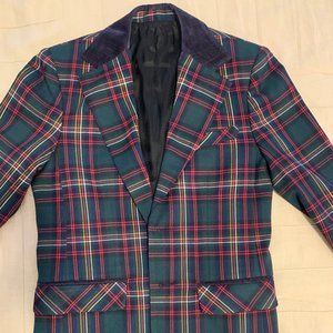 Mr Turk Plaid Festive Party Formal Suit Jacket - Size 38 S/R